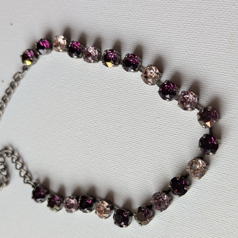 Elegant Purple Crystal Necklace